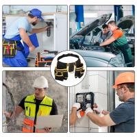 Cinturón de herramientas desmontable y ajustable, bolsa de herramientas para electricista, carpintero, construcción, trabajo, cinturón de utilidad - details 4