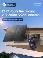 Cámara de Seguridad Solar SHIWOJIA 6MP 4G Panela Energética de 20W Zoom 20X Visión Nocturna - details 0