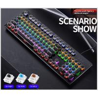 Summoner True Teclado Mecánico Eje Intercambiable Gaming Cyan Eje Gaming Punk Con Cable USB - details 2