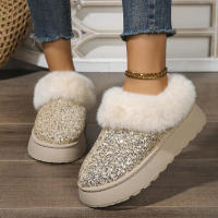 Botines de mujer de felpa cortos de moda con punta redonda Gran venta 2024 - details 16