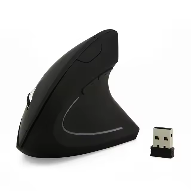 Ratón vertical de modo dual, Bluetooth 5.0 inalámbrico, capacidad de carga de 2,4 g, diseño de ratón recto - 1