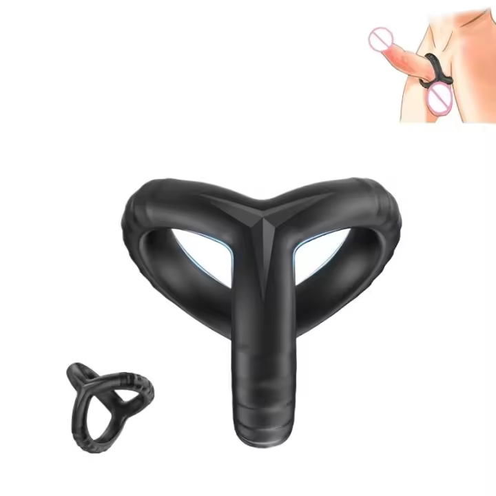 Anillo de silicona negro Leten para retrasar la eyaculación, bloqueador de semen, anillo reutilizable para hombres, juguetes sexuales para parejas, sex shop. - 1