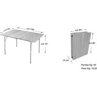 Mesa Plegable Doble Alerce 120x80 cm - details 2
