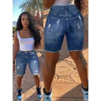Shorts de Denim Rasgados Estilizados para Mujer Pantalones de Moda de Alta Comodidad y Estilo - details 2