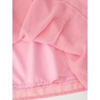 Vestido de gasa con volantes, estilo clásico, versátil y a la moda para mujer. - details 8