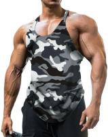 Nuevo chaleco con estampado de camuflaje para hombre, camisetas sin mangas de gimnasio geniales a la moda en 3D, camiseta sin mangas deportiva para entrenamiento físico Popular para hombre - details 5