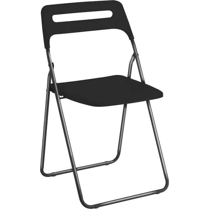Silla Plegable para Ahorrar Espacio, Silla de Comedor para Interior y Exterior con Estructura de Acero, 42x38x78 cm (Blanco, 6) - 1