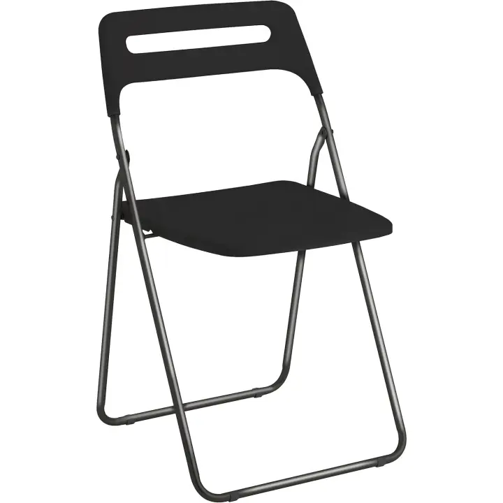 Silla Plegable para Ahorrar Espacio, Silla de Comedor para Interior y Exterior con Estructura de Acero, 42x38x78 cm (Blanco, 6) - 1