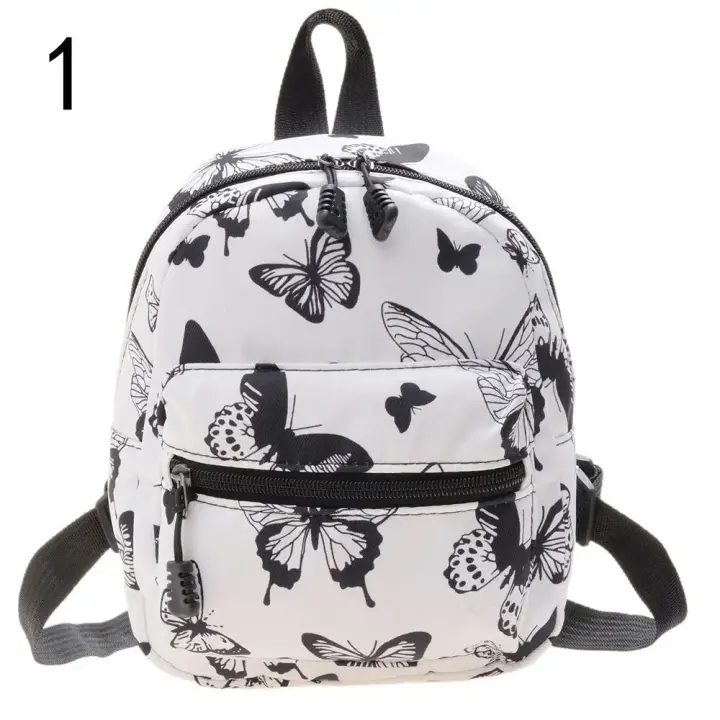 Mini mochila divertida con estampado de vaca para mujer, bolso de viaje informal, a moda - 1