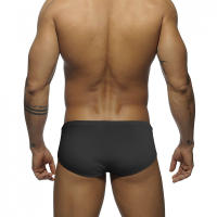 Jessborn calzoncillos de baño para hombre, traje de baño profesional a rayas de arcoíris, a la moda, para la playa - details 2