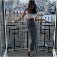 OUWU- Elegantes tirantes cortos y finos con flores 3D para mujer, tubo sin mangas con diseño sin espalda, tops de playa de moda para mujer - details 9