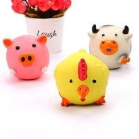 1/3 PCS Juguetes para masticar con animales de granja: formas de látex de cerdo/pollo/vaca con crestas dentales, juguetes para perros pequeños - details 11