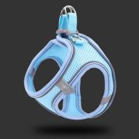Conjunto de correa y arnés ajustable para perro, arnés reflectante transpirable para gato, chaleco a prueba de Escape, cómoda correa para el pecho para perro, para caminar al aire libre - details 3