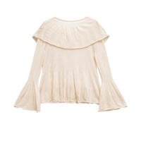 OUWU-Camisa de punto nueva de primavera única, estilo de mujer, cuello redondo, Color sólido, diseño de cabeza suelta 3456101 - details 2