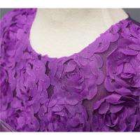 Elegante Vestido de Princesa para Niñas Talla de Flor Elegante Grandes Lazos - details 25