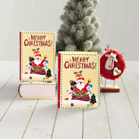 Cajas de Dulces en Forma de Libro Navideño 5Pcs Empaquetado de Regalos de Navidad para Fiestas de Cumpleaños Suministros de Decoración de Navidad - details 7