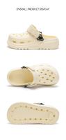 Zapatos Unisex de EVA con Agujeros, Pantuflas de Suela Gruesa Elevada, Pantuflas Casuales Simples para Exteriores - details 14