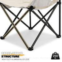 Silla de camping portátil plegable con forma de media luna para exteriores, equipo de picnic, banco de pesca, bocetos para estudiantes - details 11