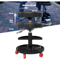 Taburete de Neumático Rojo con Almacenamiento 390-520mm 2 Estantes Muebles y Organización - details 28