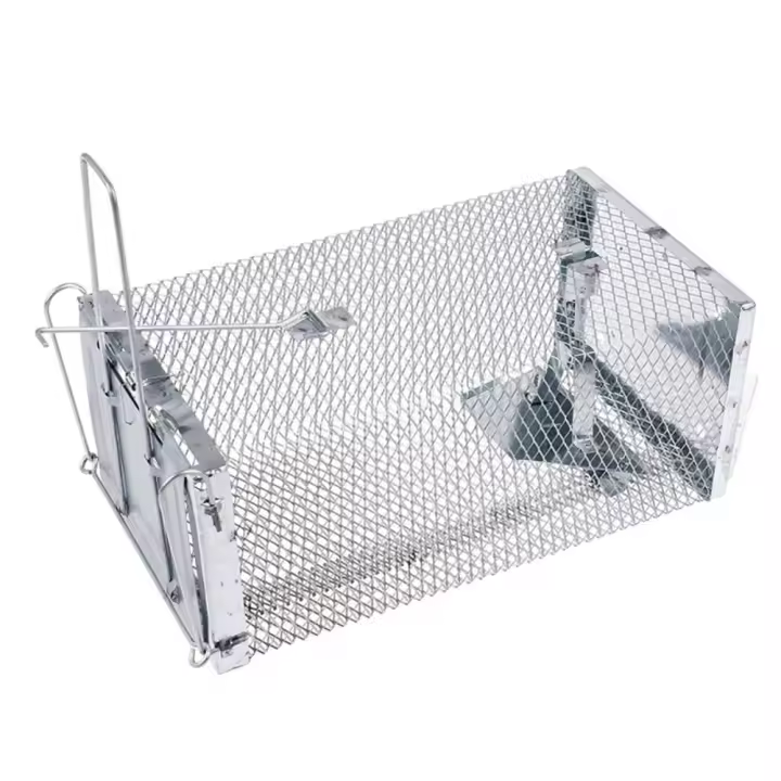 Trampa automática con autobloqueo para ratas, caja de cebo para Control de plagas, jaula para ratones, trampa para ratones, trampa para roedores - 1