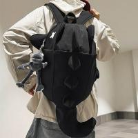 Mochila impermeable de tiburón a la moda, bolso informal de viaje para ordenador portátil con múltiples bolsillos, mochila escolar de nailon de gran capacidad para estudiantes universitarios y adolescentes - details 12