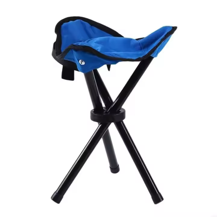 Silla Portátil Plegable de 3 Patas Ideal para Senderismo, Camping, Pesca, Picnic, Playa, Barbacoa, Viajes, Mochila, Asiento de Jardín - 1