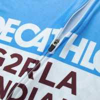 Jersey de Ciclismo de Poliéster Secado Rápido y Transpirable Estilo Corto de Manga para Hombres y Mujeres Equipación de Equipo AG2R Primavera/Verano 23 - details 3