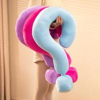 Almohada Cervical suave multiusos con signo de interrogación, almohada ergonómica de gran tamaño para siesta en la oficina, almohada para sofá respetuosa con la piel, regalo - details 2