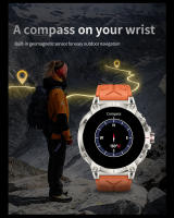 Reloj inteligente militar LIGE para hombre, Batería grande de 760mAh, linterna LED, brújula, pantalla HD de 1,8 ", frecuencia cardíaca, resistente al agua, llamada BT, reloj inteligente - details 8