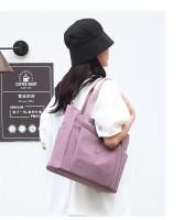 Bolso de mujer casual nuevo bolso de madre portátil de hombro de tela de nylon de color sólido informal de gran capacidad - details 16