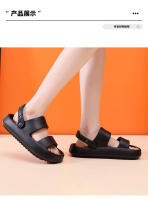 Zapatillas de suela suave para mujer, calzado fresco de 4cm de espesor para parejas al aire libre, Casa con sensación de pisar las heces, ins, Verano - details 5