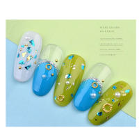 Herramientas de Manicura DIY para Uñas con láminas de Aluminio Glitter Coloridas 3D Pezón Adhesivo Gel UV Pulido Paillette Cubierta Completa Láser - details 6
