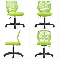 Silla Escritorio de Oficina Ergonómica Silla Giratoria Altura Ajustable sin Reposabrazos Asiento Malla Rosa - details 57