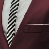 Chalecos para hombre con cuello en V, sin mangas, con botones y bolsillos, chaleco de traje a la moda. - details 15