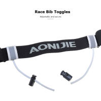Cinturón de la carrera AONIJIE Unisex E4076 con bolsillo para bandas en la cintura para triatlón maratón ciclismo motor con 6 bucles de gel - details 8