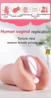 Empaque privado Juguetes sexuales SEXY para hombres Masturbadores masculinos Copa Coño Vagina real Juguetes sexuales Producto adulto de silicona Masturbador realista 3D - details 1