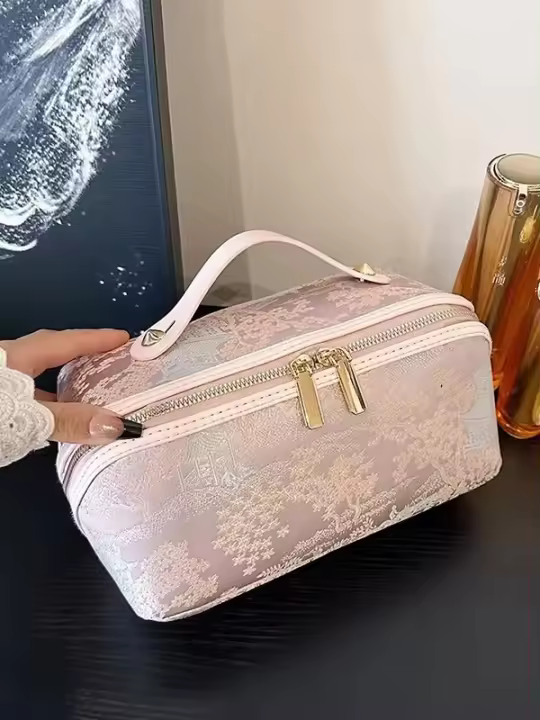 Bolsa de maquillaje Bolsa de aseo portátil Bolsa de maquillaje de viaje Bolsa de almacenamiento de cosméticos - 1