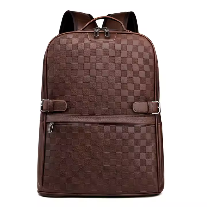 Mochila impermeable de PU para hombre, bolsa de ordenador de moda, mochila de negocios de alta Capacidad, Nueva - 1