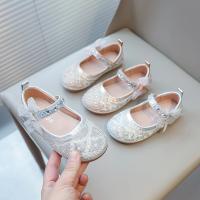 Zapatos de cuero para niñas, zapatos de vestir para niños, fiesta de boda, diamantes de imitación con pajarita de encaje, zapatos planos de princesa, Mary Janes dulce - details 3