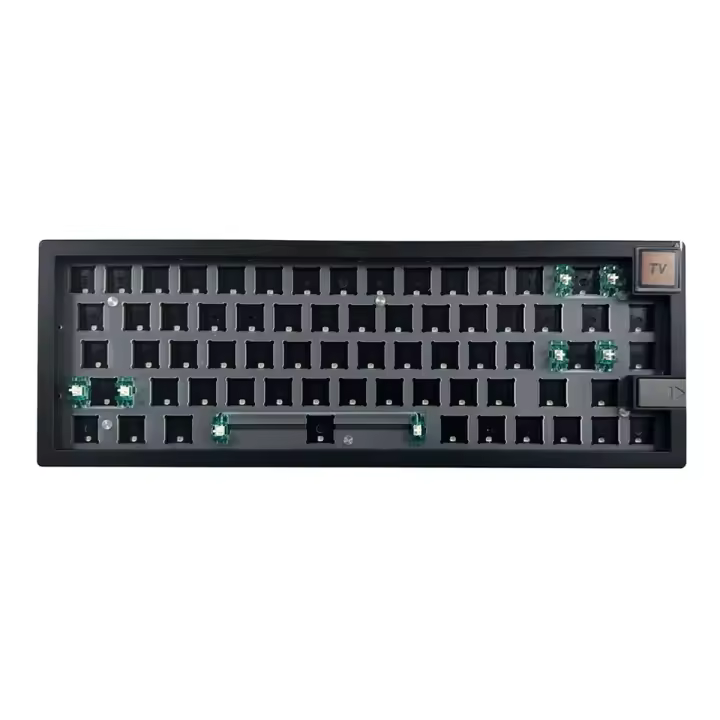KIT de teclado mecánico para juegos GMK67-S, junta de pantalla inalámbrica Bluetooth, Hotswap RGB, Kit personalizado para jugadores, color negro - 1