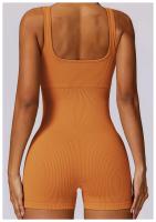 Seamless One-piece Yoga Clothing High-intensity Sweat Wicking Threaded Elastic Sports Tight Fitness One-piece Clothing Female - details 3