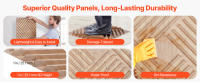 SucceBuy Paneles de pared 3D, paquete de 12 azulejos de sal minimalistas de PVC de 19,7 x 19,7 pulgadas, panel de pared decorativo de cobertura de 32 pies cuadrados - details 3