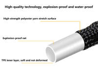 Manguera de Jardín Expansible Mágica Flexible de 25Ft-100Ft con Rociador Tipo de Manguera de Agua Manual Sistema de Agua para Jardín Adecuado para Sistema de Pulverizador Hecho en China - details 11