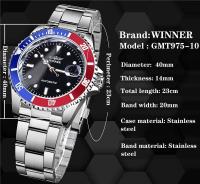 Reloj Mecánico Automático de Lujo Premium WINNER 002 Correa de Acero Inoxidable Resistente al Agua - details 3