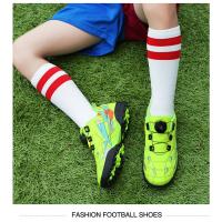 Zapatos de fútbol con tacos de marca para niños, botas de fútbol cómodas, zapatillas de fútbol sala juveniles para niños y niñas, zapatos de entrenamiento atléticos - details 19