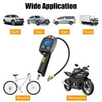 Con boquillas de manguera Iator, probador de coche, medidor de presión de neumáticos 0-255Psi 0-18Bar, Monitor, pistola de ionización, manómetro de neumáticos de motocicleta y bicicleta - details 1