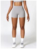 Pantalones cortos de Yoga para mujer, mallas de cintura alta de Color sólido, suaves, ajustados, deportivos, de compresión - details 15