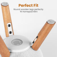 Homepod-Mini trípode de madera con marco de Metal, soporte para altavoz, accesorios para el hogar - details 3