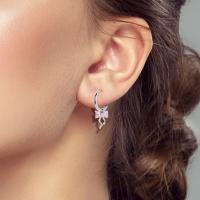 Pendientes LAZA de Plata de Ley 925, Joyería de Aro con Brillantes, Pendientes Colgantes con Forma de Corazón, Regalo de Boda para Mujer, Regalo de Aniversario - details 16