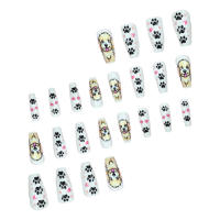 24 Piezas De Uñas Postizas Con Textura Mate De Diamante Rojo Puro Y Forma Almendra Para Uso Diario Y Fiestas Incluye 1 Strip De Rub Y 1 Jel - details 4